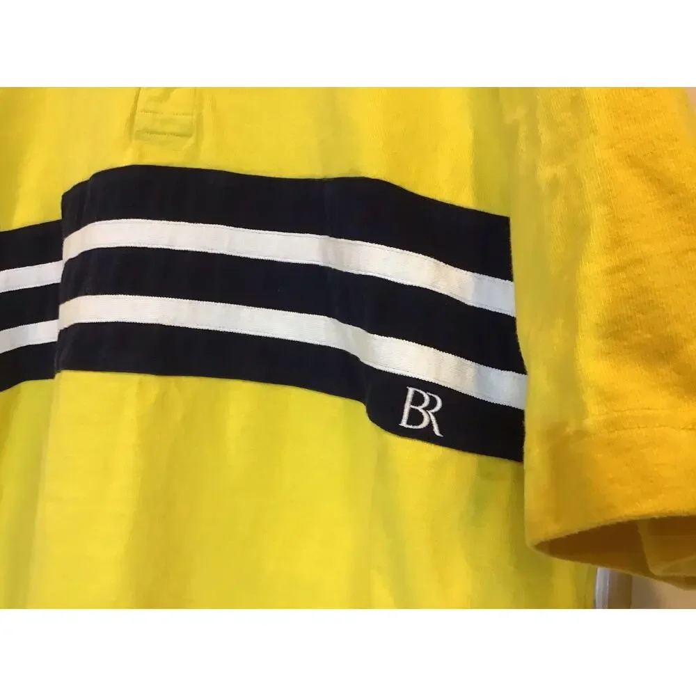 Banana Republic Rugby Y2K Polo Men XL Tall Retro Streetwear Preppy Frat Casual